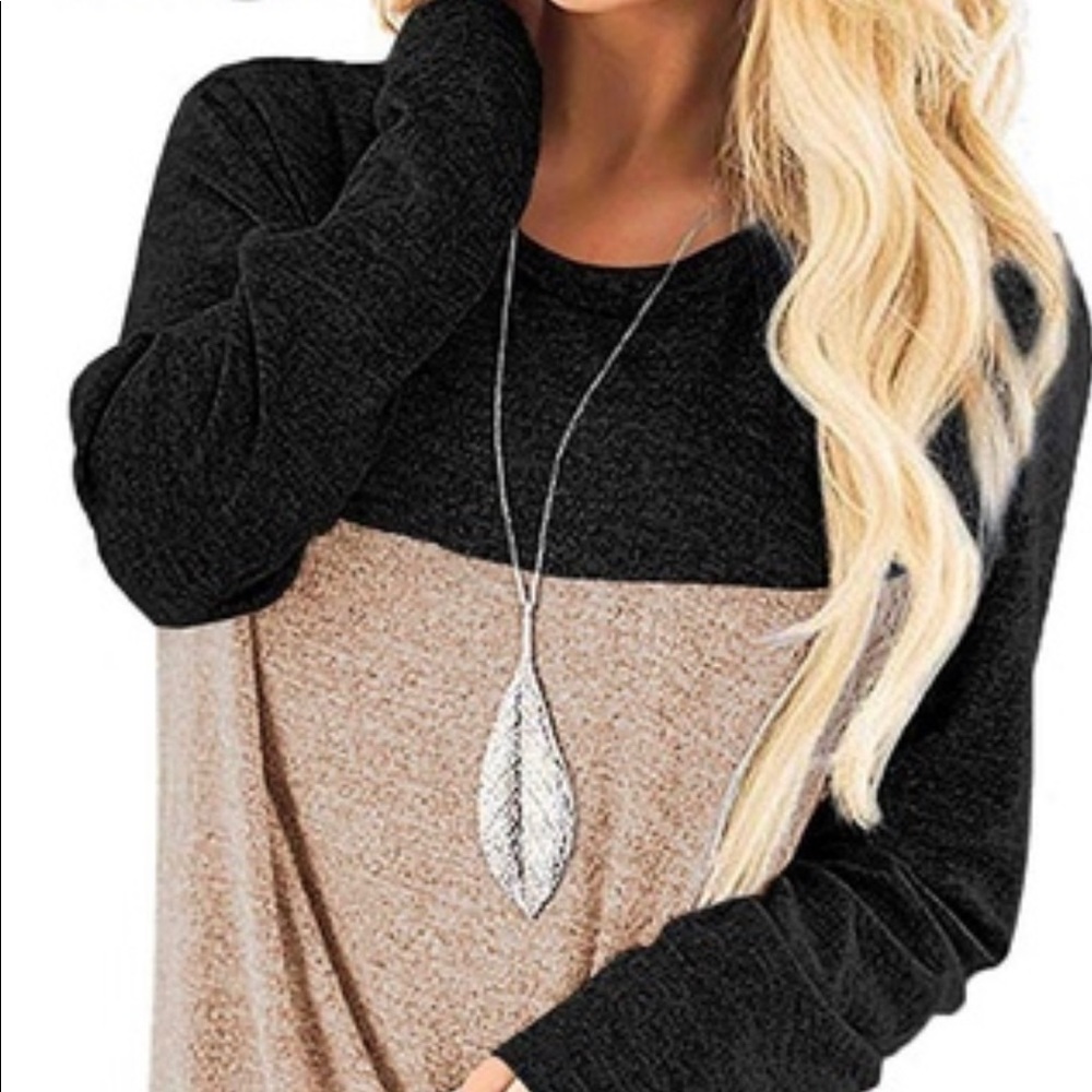 Tunic top.New in package.Tri-color of beige